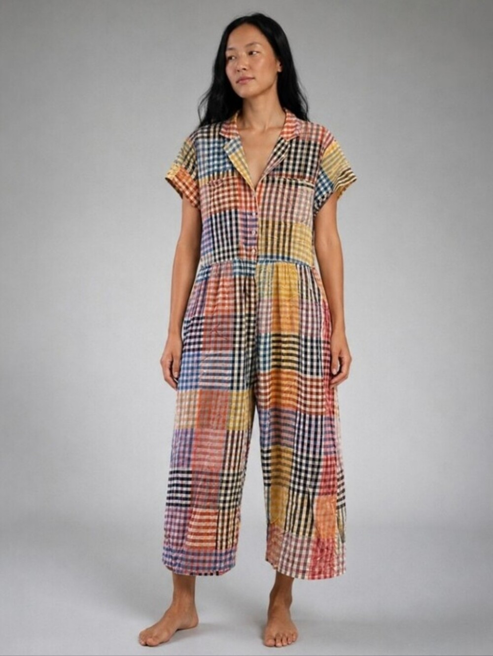 ILANA KOHN MAPES JUMPSUIT IN PICNIC PLAID